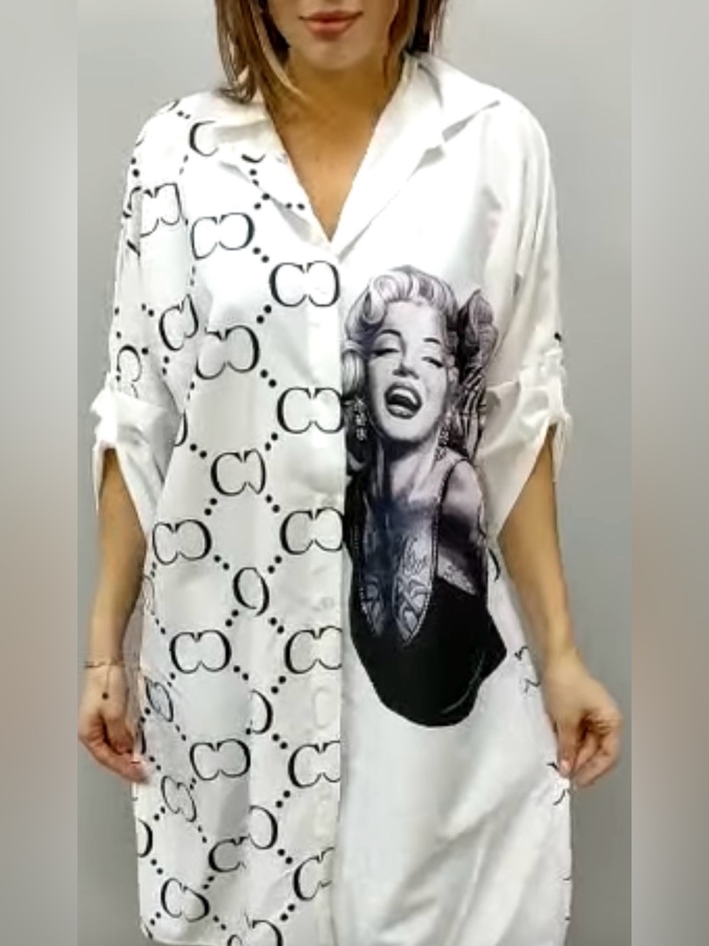 Made in Italy Marilyn Monroe blouse size plus size one size NWT